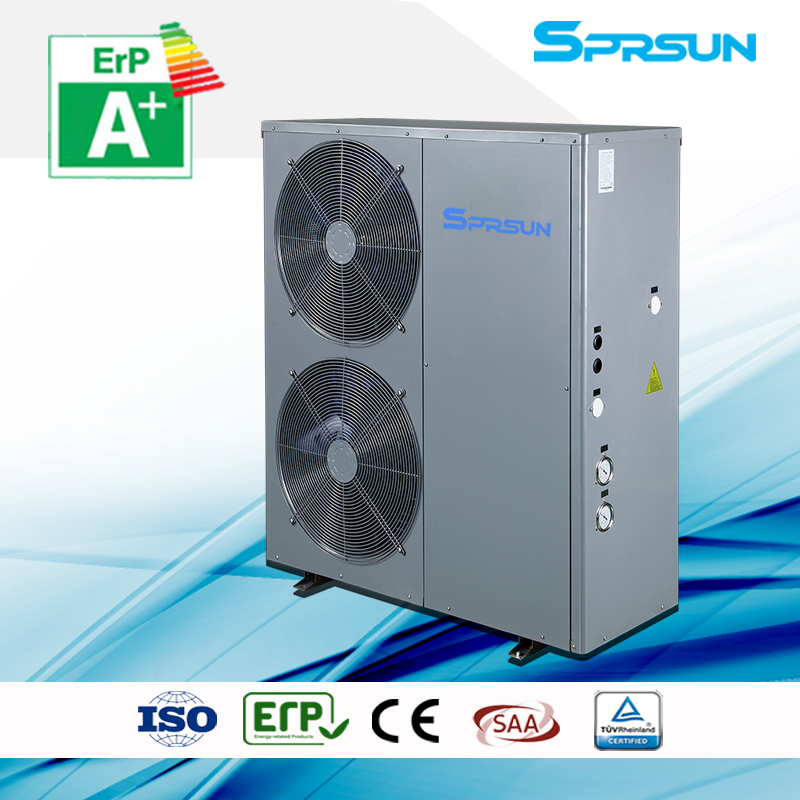 Pompa di calore aria-acqua monoblocco EVI da 14KW-20KW -25℃ per il raffreddamento del riscaldamento a climi freddi